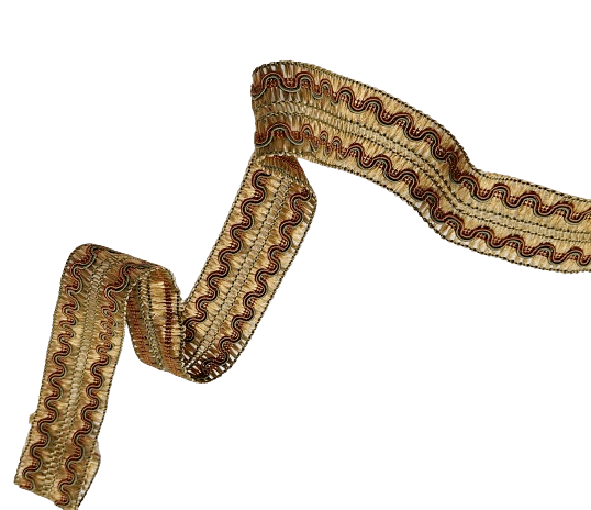 Galón doble oro viejo, teja y verde