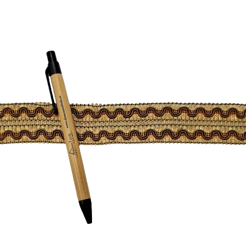 Galón doble oro viejo, teja y verde - 3