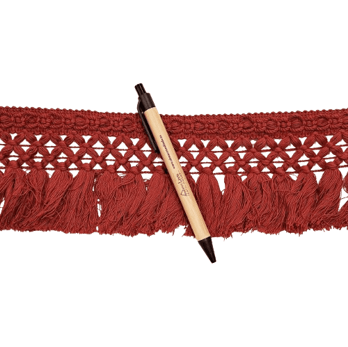 Puntilla Flecos teja rojizo