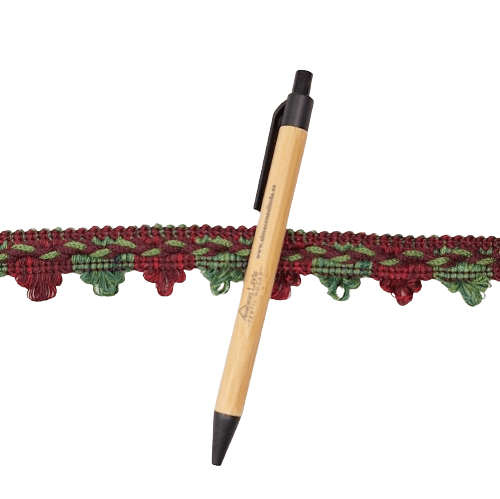 Galón picos verde con granate - 1