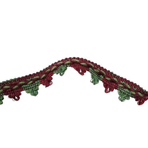 Galón picos verde con granate - 3