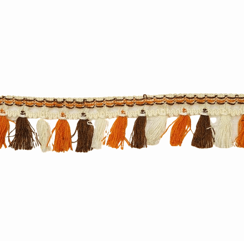 Flecos naranja, marrones y beige - 1