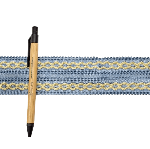 Galón doble azul celeste rombo amarillo