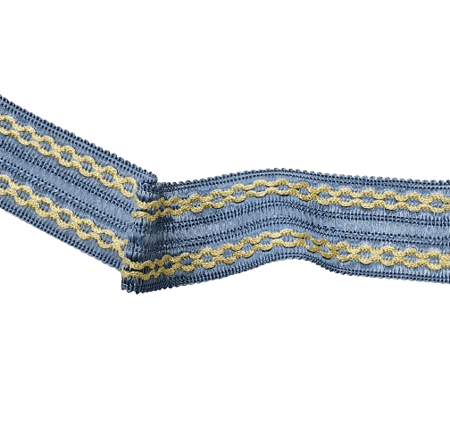 Galón doble azul celeste rombo amarillo - 1