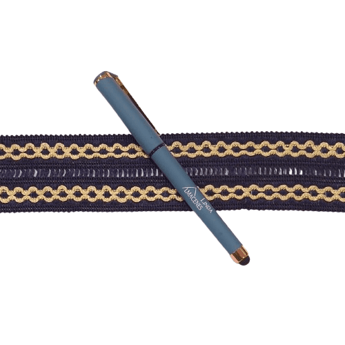 Galón doble azul marino rombo amarillo - 3