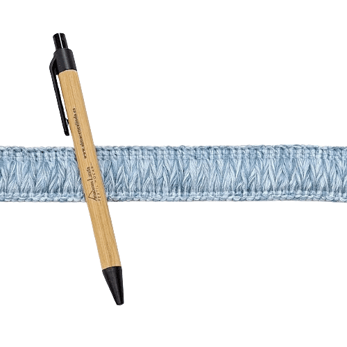 Galón flecos espumillón azul celeste