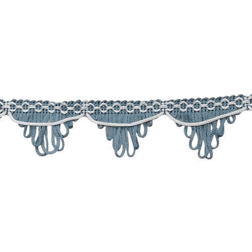 Flecos triangulares en azul y blanco - 2