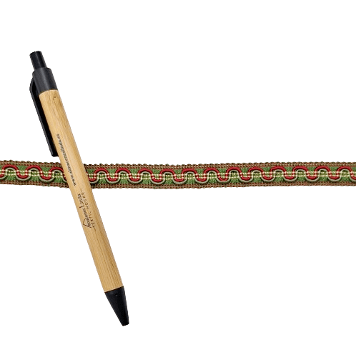 Galón verde intenso hilo rojo