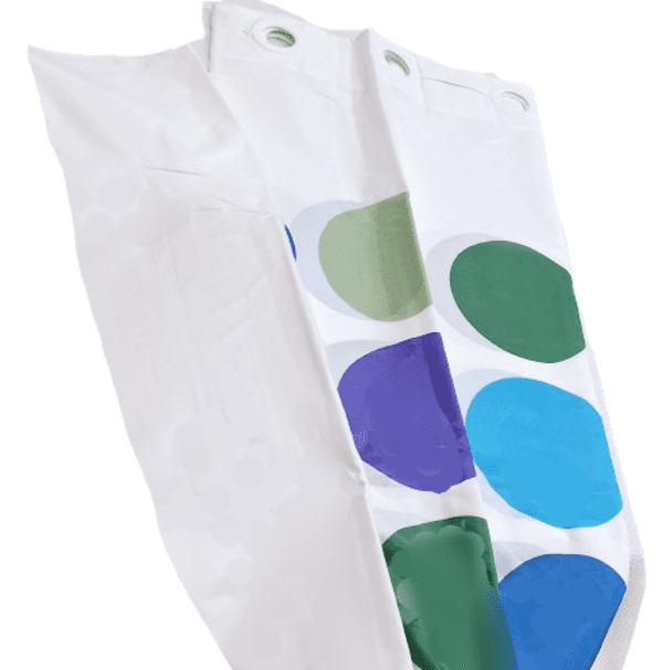 Cortina de baño círculos ollaos mágicos - 2