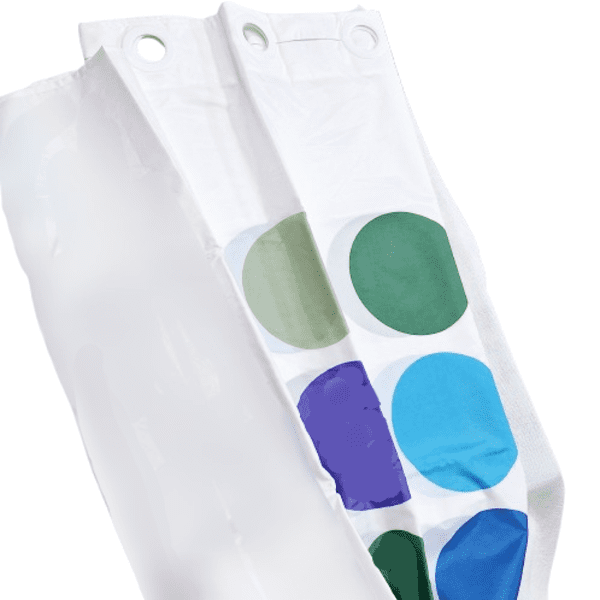 Cortina de baño círculos ollaos mágicos - 3