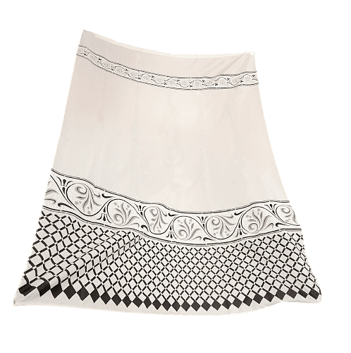 Cortina de baño cenefa negra