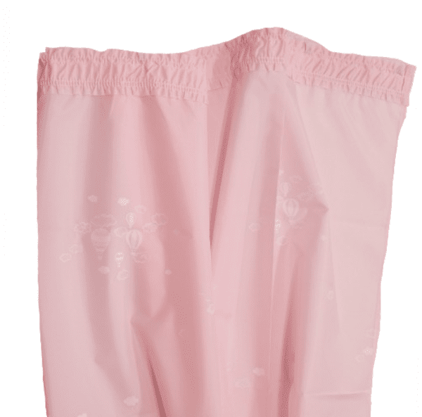 Cortina de baño infantil rosa globos