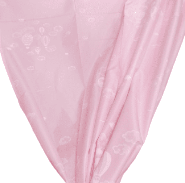 Cortina de baño infantil rosa globos - 2