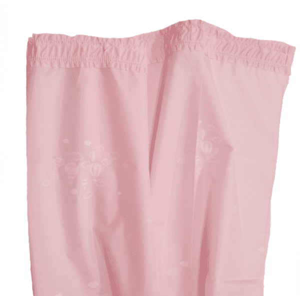 Cortina de baño infantil rosa globos - 3