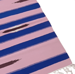 Alfombra Jarapa rosa y azul 60 x 90 - 2