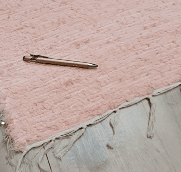 Alfombra Jarapa salmón 70 x 120 - 1