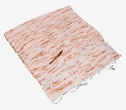 Alfombra Jarapa salmón 70 x 120 - 1