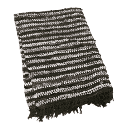 Alfombras jarapas verdes artesanales - 2