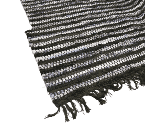 Alfombras jarapas verdes artesanales - 4