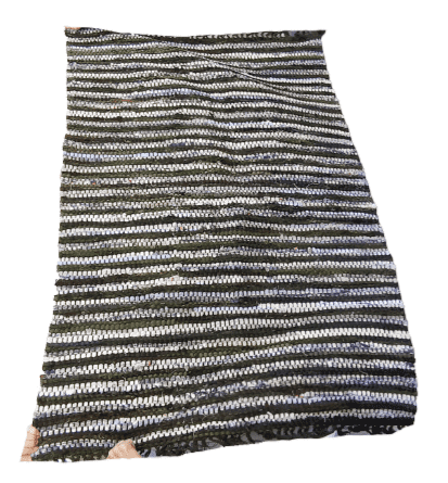 Alfombras jarapas verdes artesanales - 6