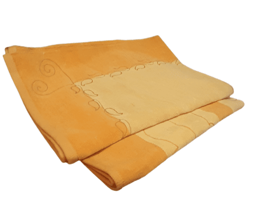 Alfombra Jarapa chenilla amarilla 100 x 140