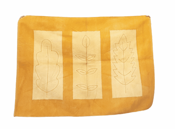 Alfombra Jarapa chenilla amarilla 100 x 140 - 1