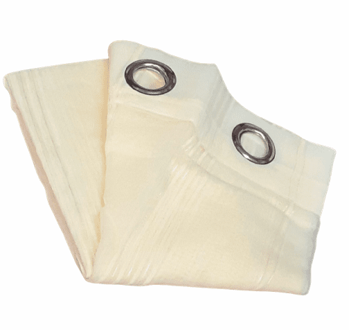 1 Visillo beige vainilla rayitas chenilla