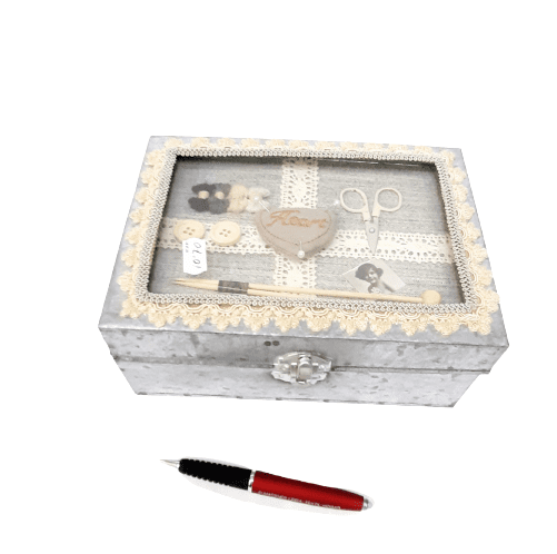 Caja metálica costura