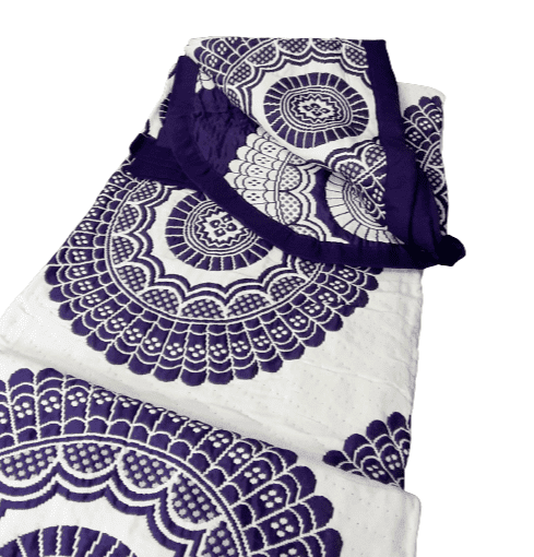 Colcha reversible morada mandalas. Cama: 135, 150 - 1