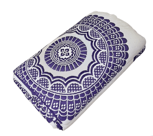 Colcha reversible morada mandalas. Cama: 135, 150 - 3