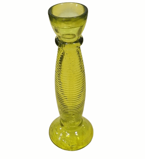 JARRONES CRISTAL AMARILLO VERDOSO