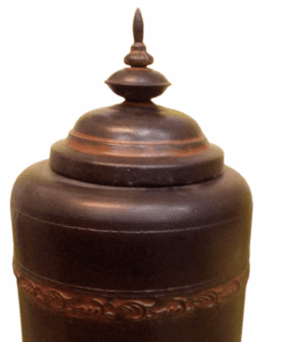 URNA METAL MARRÓN - 3