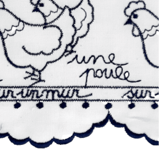 Greca gallinas azul marino - 2