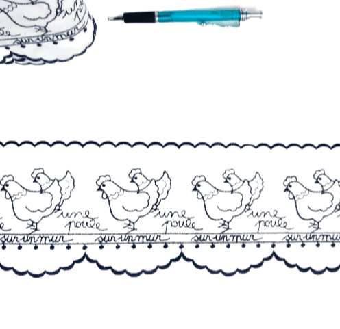 Greca gallinas azul marino - 3