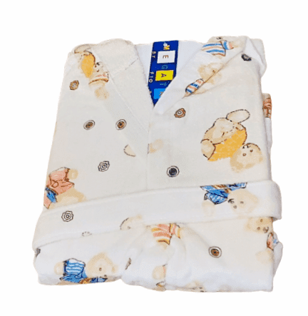 Albornoz Infantil terciopelo Ositos. Talla 4 años - 3