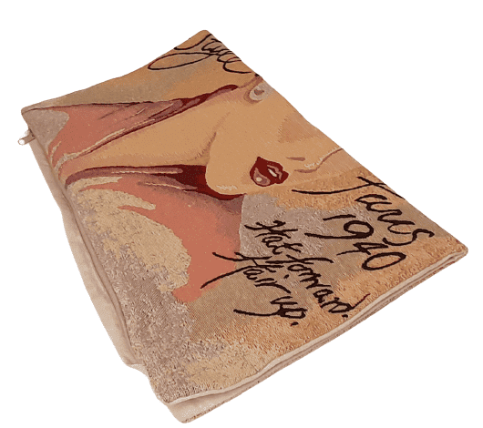 Funda cojín tejido 1940 dama  45 x 45 - 1