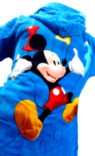 Albornoz azul Mickey Mouse. Talla 8 - 3