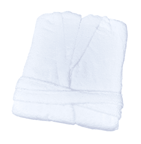 Albornoz Infantil blanco. Talla 8 - 1