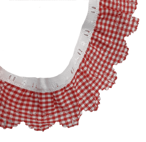 Volante vichy rojo - 1