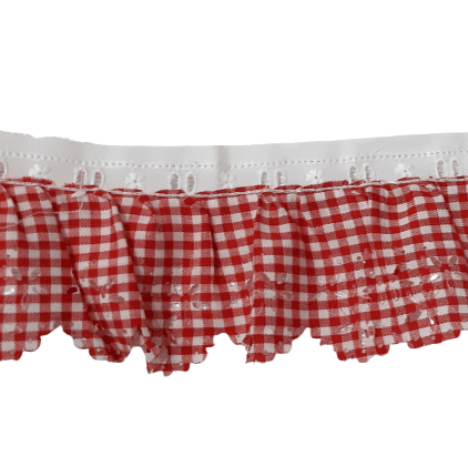 Volante vichy rojo - 2