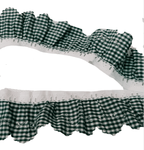 Volante vichy verde - 1