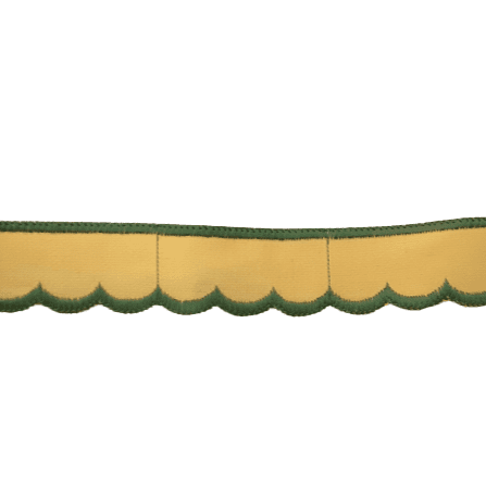 Puntilla amarilla cestón verde