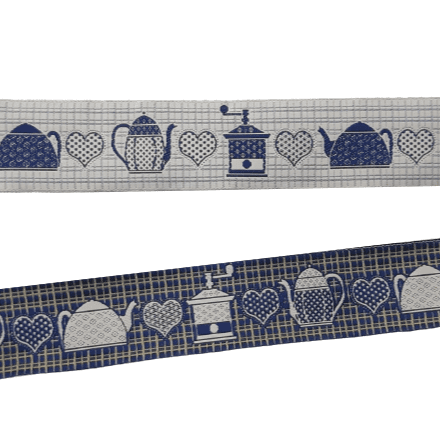 Greca reversible azul