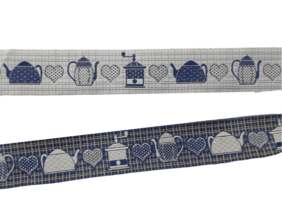 Greca reversible azul - 2