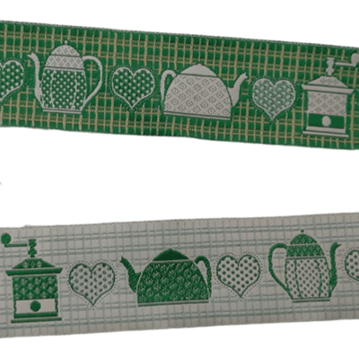 Greca reversible verde - 1