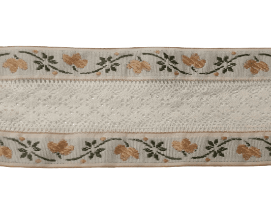 Entredós puntilla flores - 2