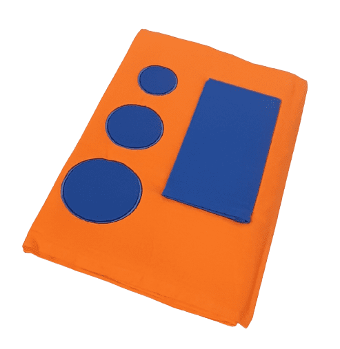 Mantelería naranja 160 x 160 + 4 - 3