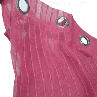 Visillos confeccionados Marien fucsias - 2