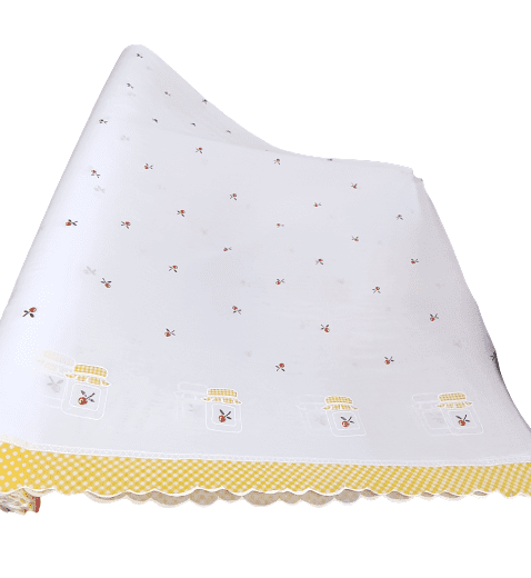 Tela visillo cocina tarros amarillos - 1