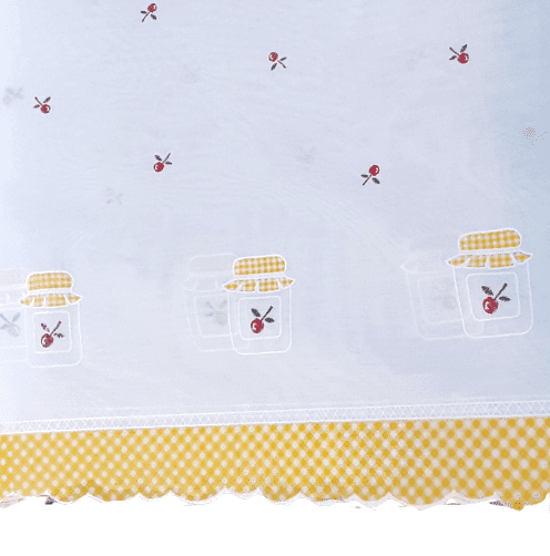 Tela visillo cocina tarros amarillos - 3